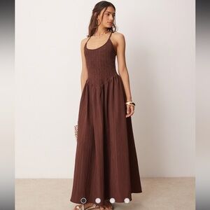 ASOS Brown Maxi Dress